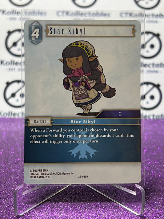 2025 FINAL FANTASY GUNSLINGER OF THE ABYSS TCG STAR SIBYL # 26-039H HERO NON-FOIL CARD