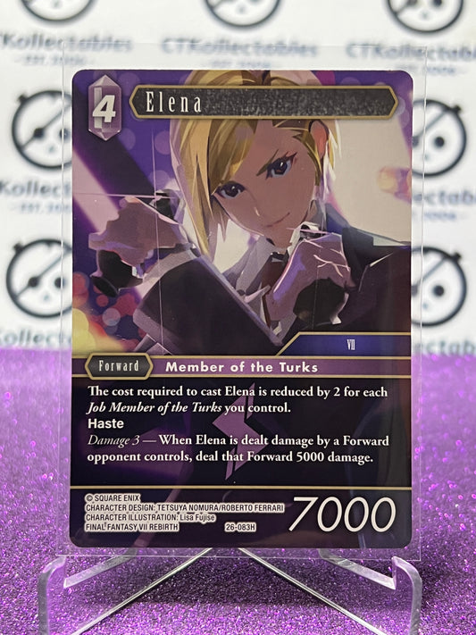 2025 FINAL FANTASY GUNSLINGER OF THE ABYSS TCG ELENA # 26-083H HERO NON-FOIL CARD