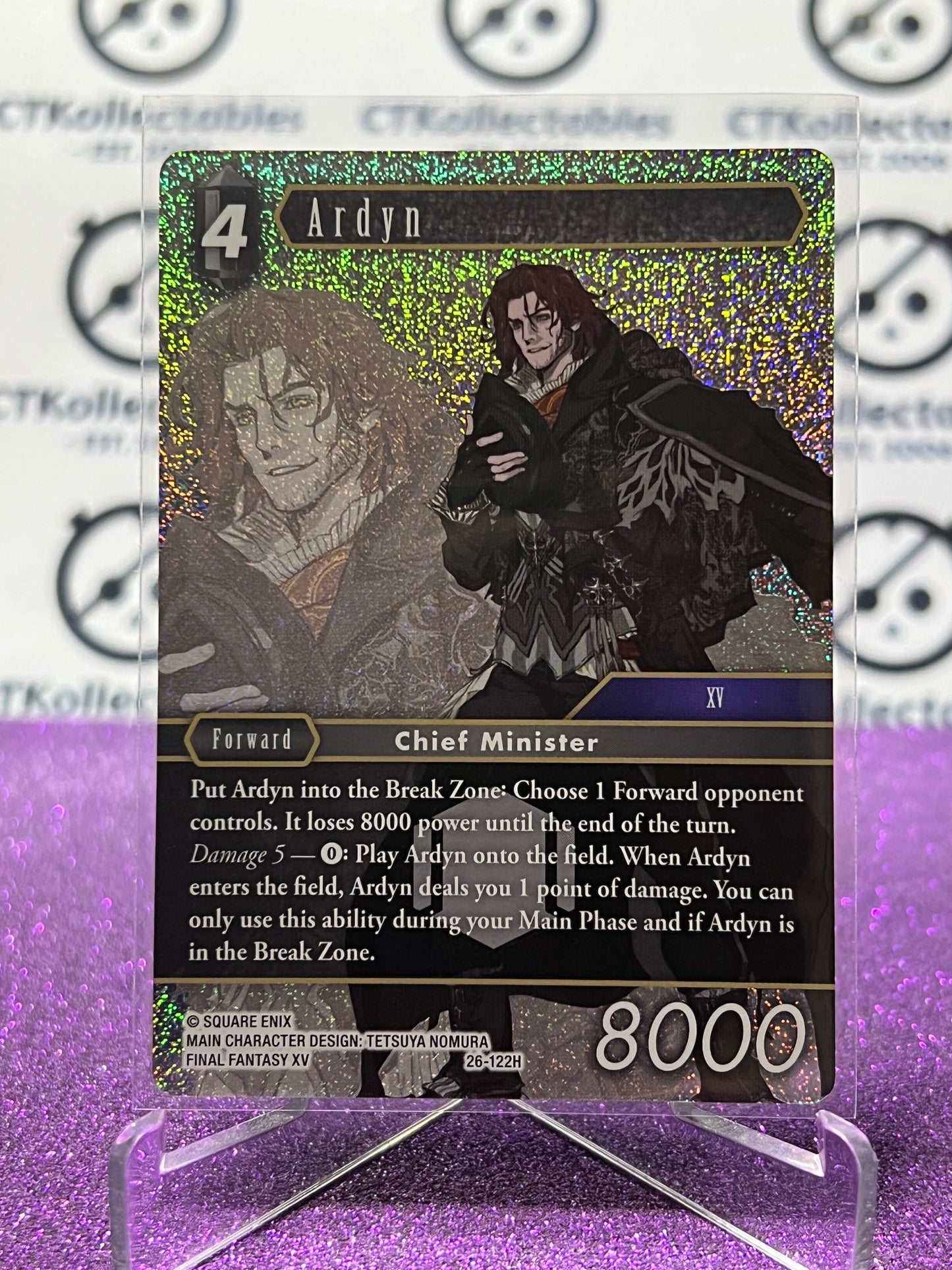 2025 FINAL FANTASY GUNSLINGER OF THE ABYSS TCG ARDYN # 26-122H HERO FOIL CARD