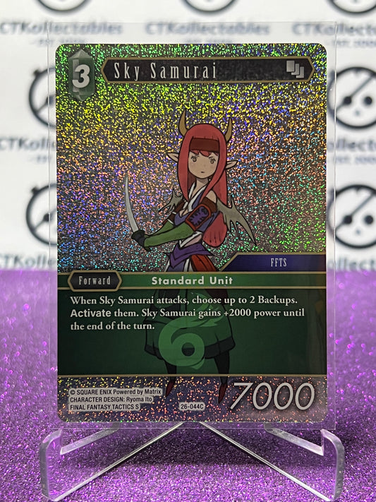 2025 FINAL FANTASY GUNSLINGER OF THE ABYSS TCG SKY SAMURAI # 26-044C COMMON FOIL CARD