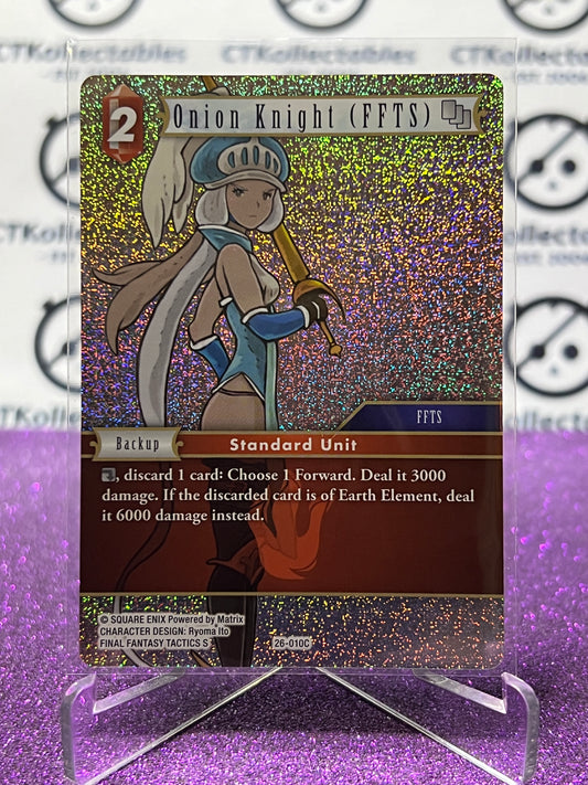 2025 FINAL FANTASY GUNSLINGER OF THE ABYSS TCG ONION KNIGHT (FFTS) # 26-010C COMMON FOIL CARD