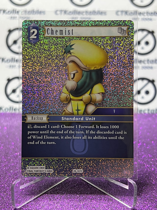 2025 FINAL FANTASY GUNSLINGER OF THE ABYSS TCG CHEMIST # 26-107C COMMON FOIL CARD