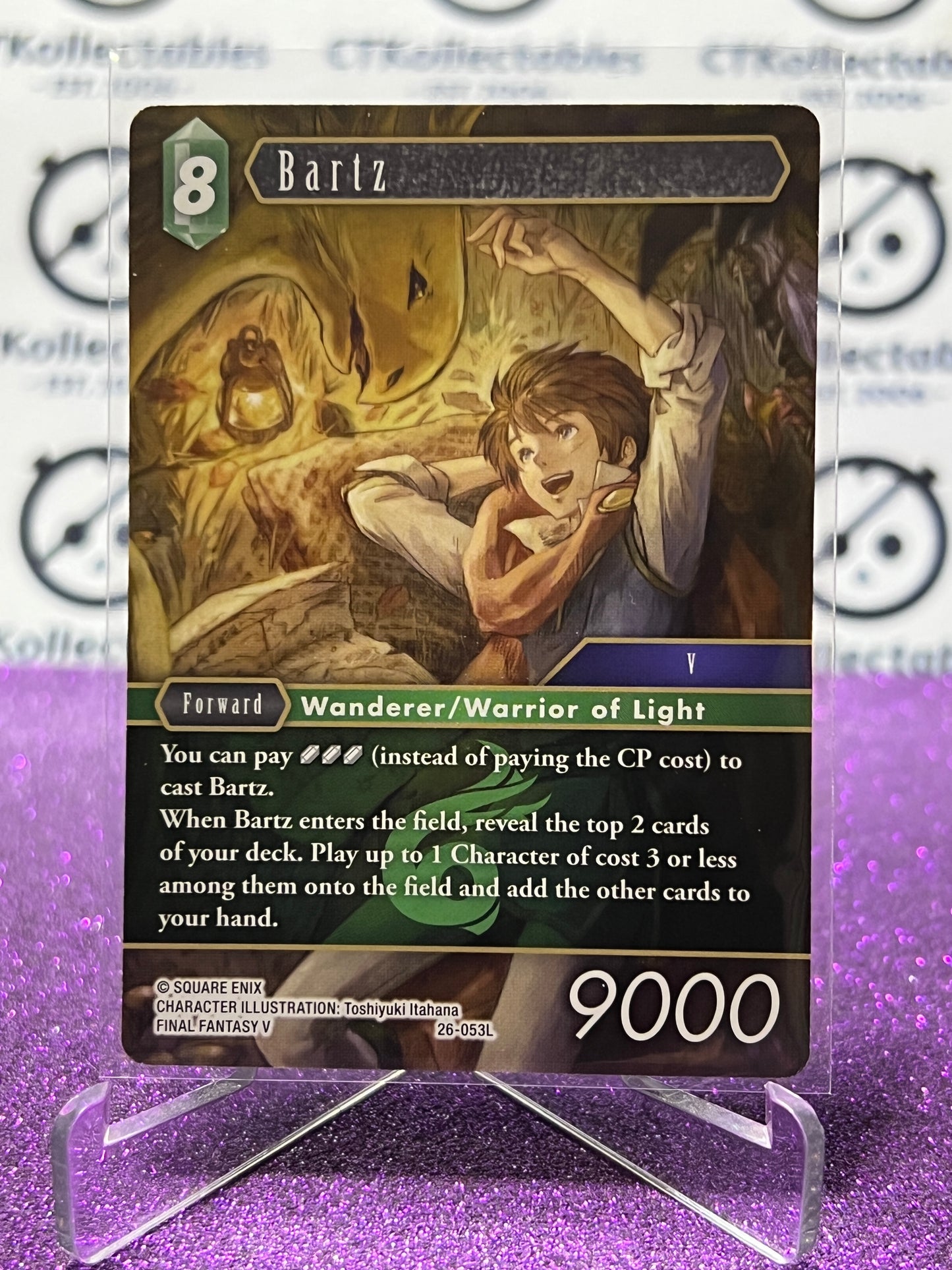 2025 FINAL FANTASY GUNSLINGER OF THE ABYSS TCG BARTZ # 26-053L LEGEND NON-FOIL CARD