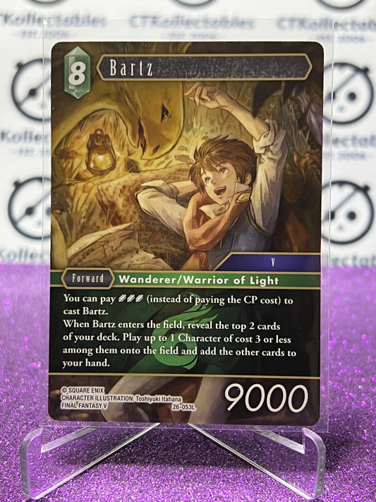 2025 FINAL FANTASY GUNSLINGER OF THE ABYSS TCG BARTZ # 26-053L LEGEND  NON-FOIL CARD