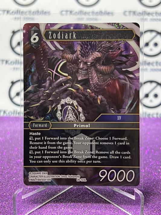 2025 FINAL FANTASY GUNSLINGER OF THE ABYSS TCG ZODIARK # 26-123L LEGEND  NON-FOIL CARD