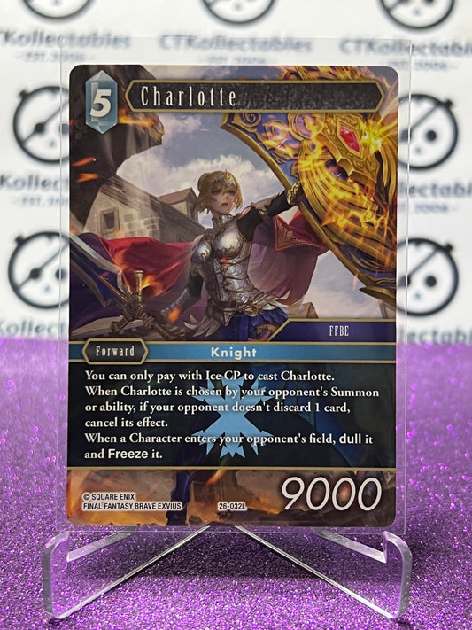 2025 FINAL FANTASY GUNSLINGER OF THE ABYSS TCG CHARLOTTE # 26-032L LEGEND  NON-FOIL CARD