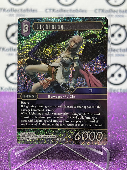 2025 FINAL FANTASY GUNSLINGER OF THE ABYSS TCG LIGHTNING # 26-098L LEGEND  FOIL CARD