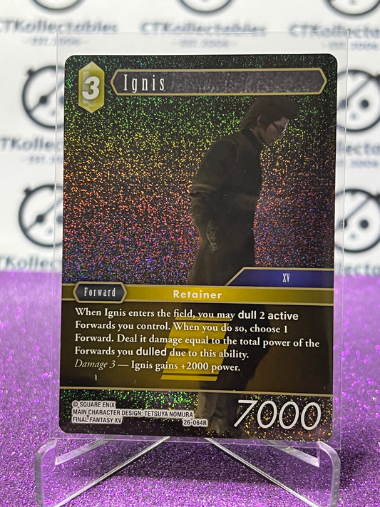 2025 FINAL FANTASY GUNSLINGER OF THE ABYSS TCG IGNIS # 26-064R RARE FOIL CARD