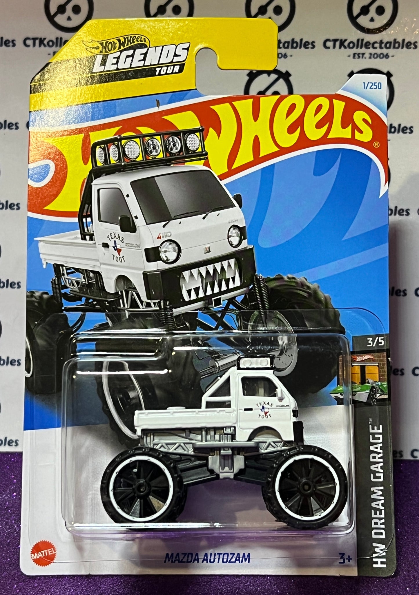 HOT WHEELS LEGENDS TOUR MATTEL MAZDA AUTOZAM 3/5 HW DREAM GARAGE 1/250 LONG CARD 2021