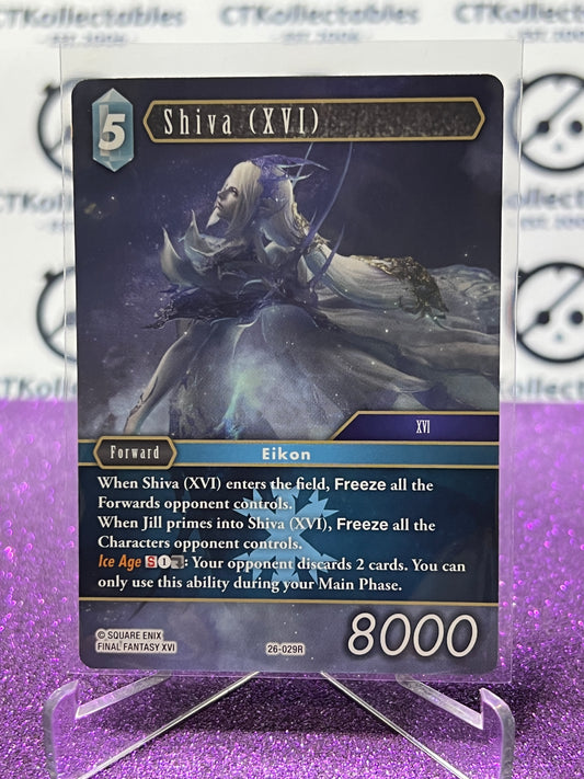 2025 FINAL FANTASY GUNSLINGER OF THE ABYSS TCG SHIVA (XVI) # 26-029R RARE NON-FOIL CARD