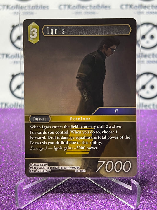 2025 FINAL FANTASY GUNSLINGER OF THE ABYSS TCG IGNIS # 26-064R RARE NON-FOIL CARD
