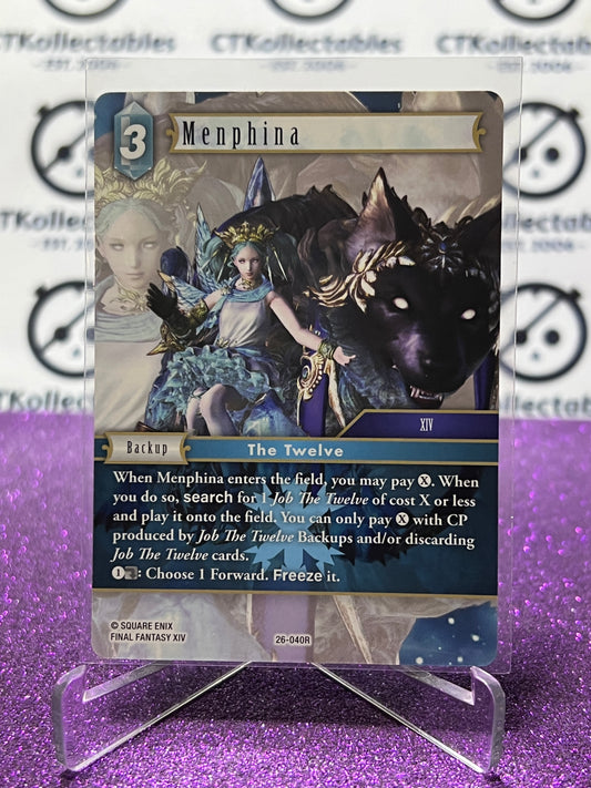 2025 FINAL FANTASY GUNSLINGER OF THE ABYSS TCG MENPHINA # 26-040R RARE NON-FOIL CARD