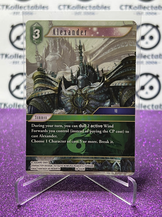 2025 FINAL FANTASY GUNSLINGER OF THE ABYSS TCG ALEXANDER # 26-042R RARE NON-FOIL CARD