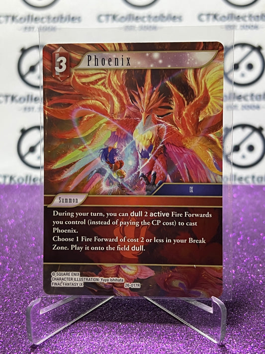2025 FINAL FANTASY GUNSLINGER OF THE ABYSS TCG PHOENIX # 26-017R RARE NON-FOIL CARD