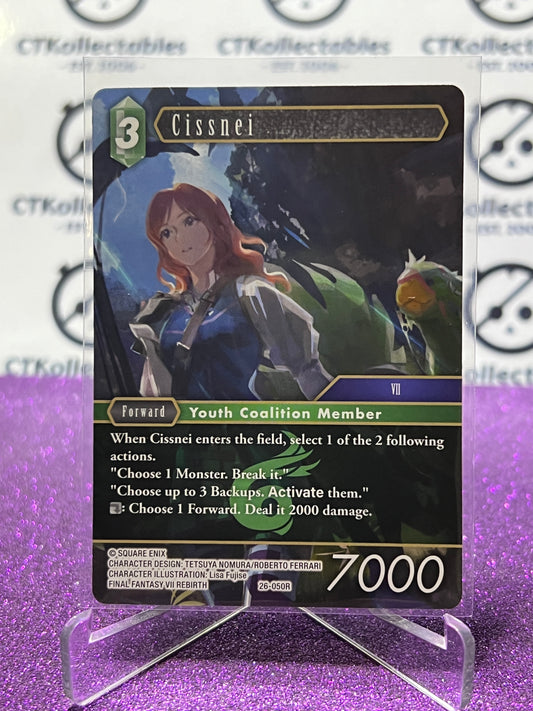 2025 FINAL FANTASY GUNSLINGER OF THE ABYSS TCG CISSNEI # 26-050R RARE NON-FOIL CARD