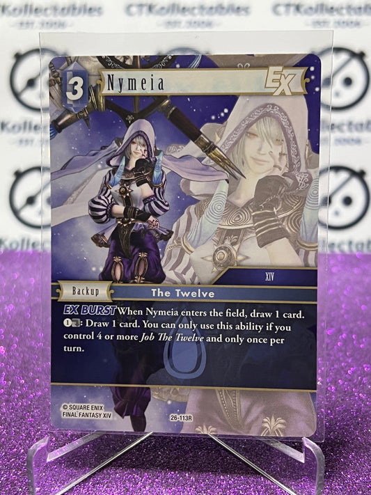 2025 FINAL FANTASY GUNSLINGER OF THE ABYSS TCG NYMEIA # 26-113R RARE NON-FOIL CARD
