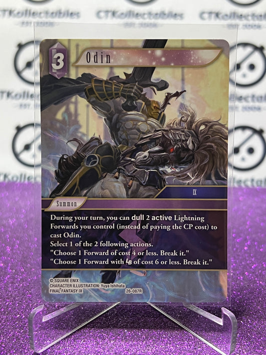 2025 FINAL FANTASY GUNSLINGER OF THE ABYSS TCG ODIN # 26-087R RARE NON-FOIL CARD