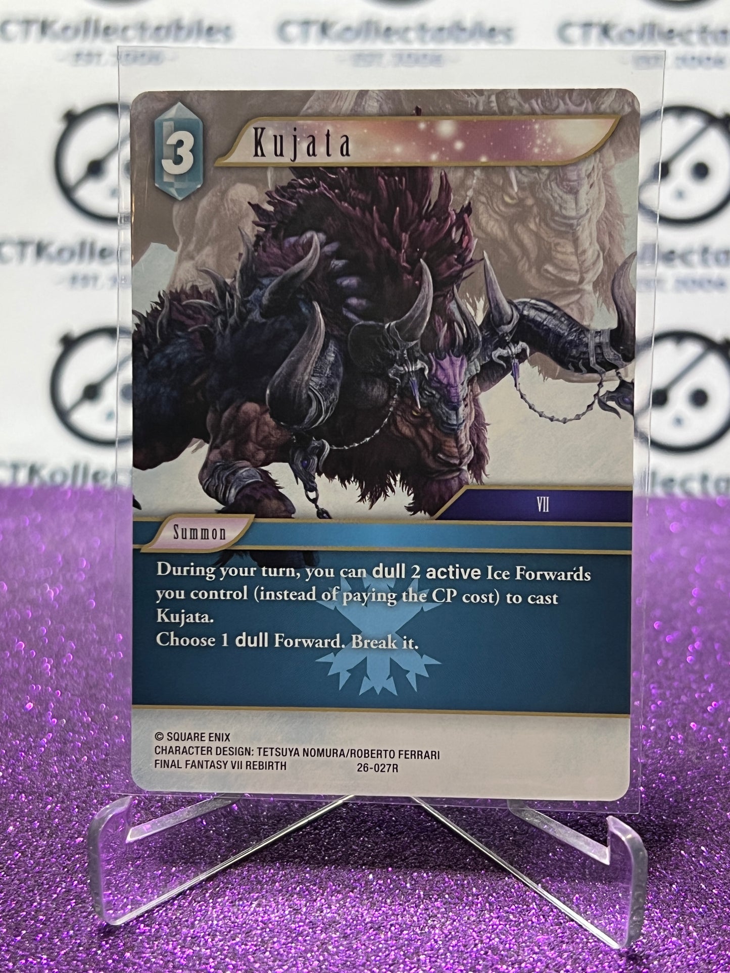 2025 FINAL FANTASY GUNSLINGER OF THE ABYSS TCG KUJATA # 26-027R RARE NON-FOIL CARD