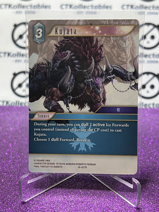 2025 FINAL FANTASY GUNSLINGER OF THE ABYSS TCG KUJATA # 26-027R RARE NON-FOIL CARD
