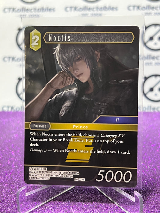 2025 FINAL FANTASY GUNSLINGER OF THE ABYSS TCG NOCTIS # 26-077R RARE NON-FOIL CARD