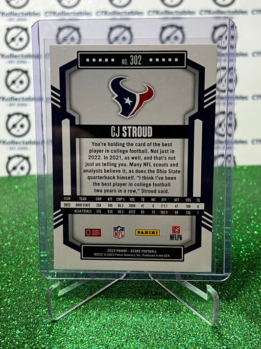 2023 PANINI SCORE CJ STROUD # 302 ROOKIE NFL HOUSTON TEXANS GRIDIRON CARD