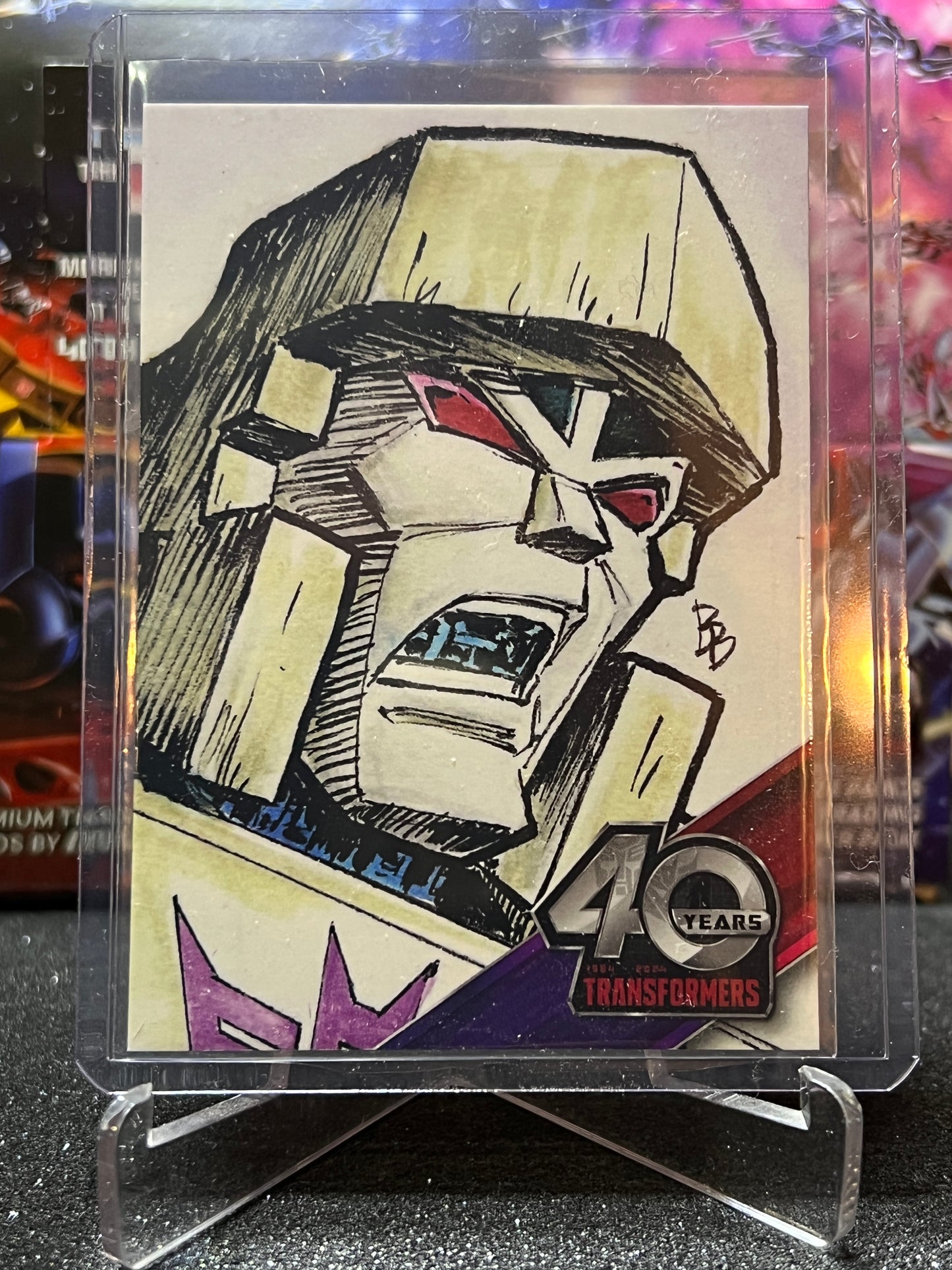 2024 TRANSFORMERS 40th ANNIVERSARY MEGATRON # CC6 SKETCH TRADING CARD