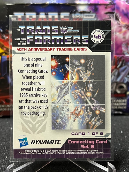 2024 TRANSFORMERS 40th ANNIVERSARY CONNECTING CARD B 1 OF 9 # 48 FOIL PUZZLE CARD