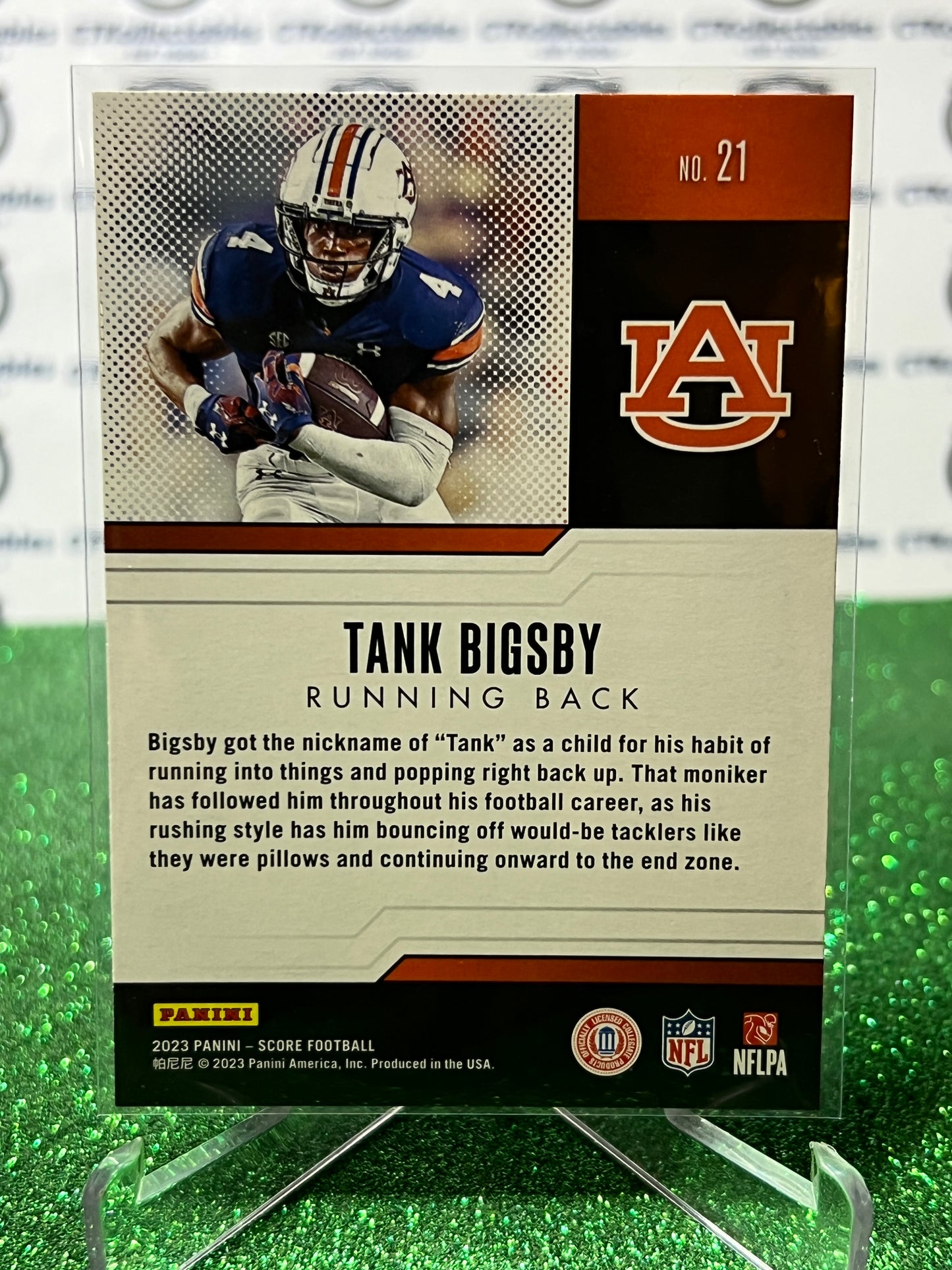 2023 PANINI SCORE TANK BIGSBY # 21 ROOKIE PROTENTIAL NFL JACKSONVILLE JAGUARS GRIDIRON CARD