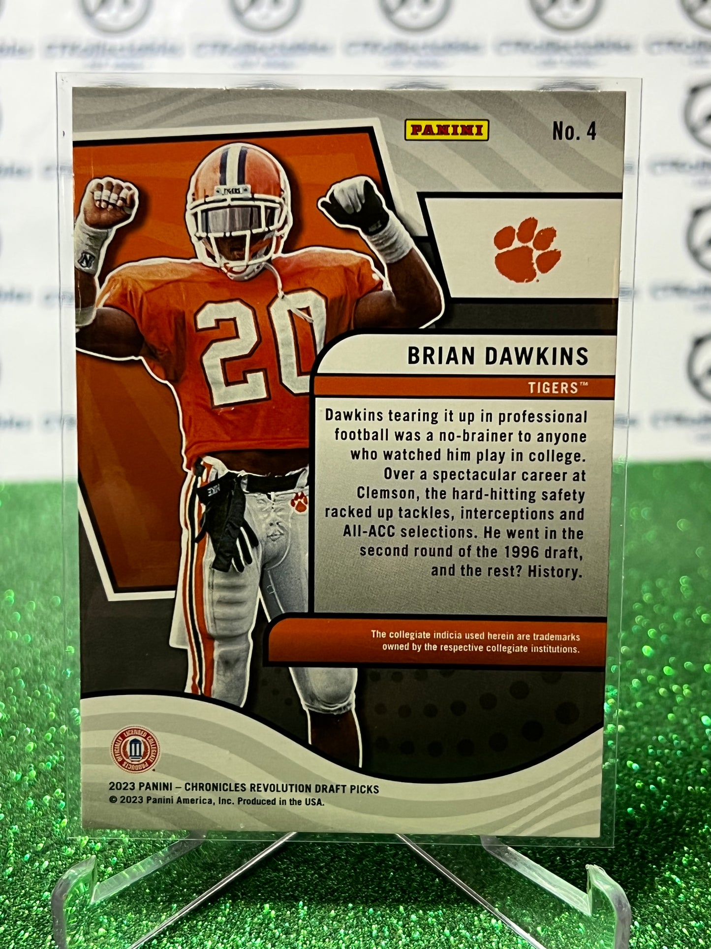 2023 PANINI CHRONICLES REVOLUTION BRIAN DAWKINS # 4 BRONZE NFL PHILADELPHIA EAGLES GRIDIRON DRAFT CARD