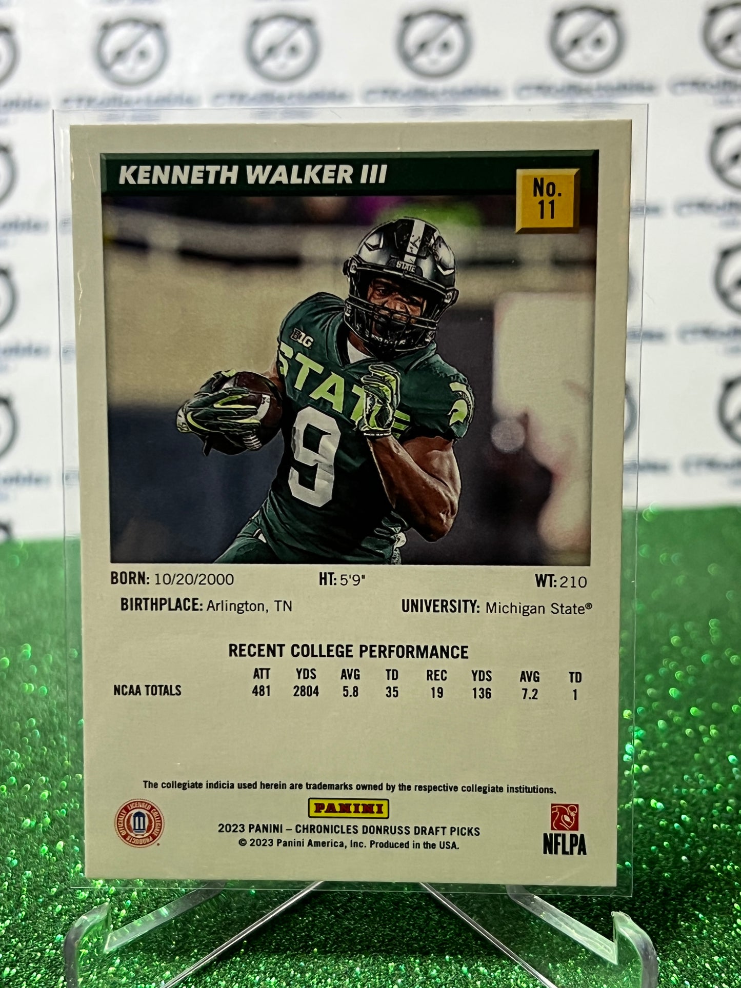 2023 CHRONICLES DONRUSS KENNETH WALKER III # 11 DRAFT NFL SEATTLE SEAHAWKS GRIDIRON CARD