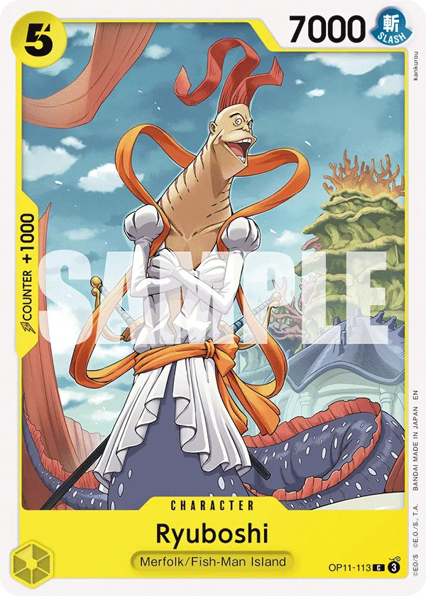 One Piece TCG Ryuboshi Base Card OP11-113 C A Fist of divine speed NM/M