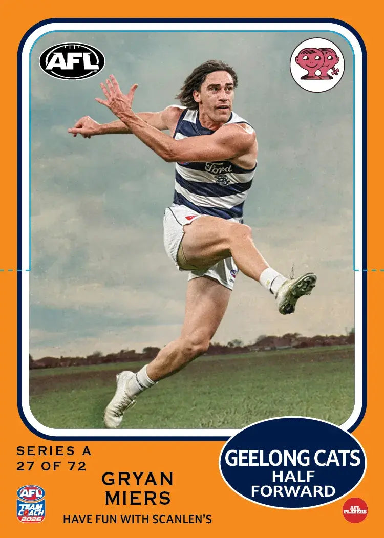 2026 Teamcoach AFL Scanlens Die-Cut Gryan Miers 27 of 72 Cats
