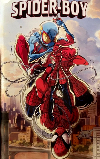 SPIDER-BOY # 1 KAARE ANDREWS FOIL VARIANT MARVEL COMIC BOOK 2023