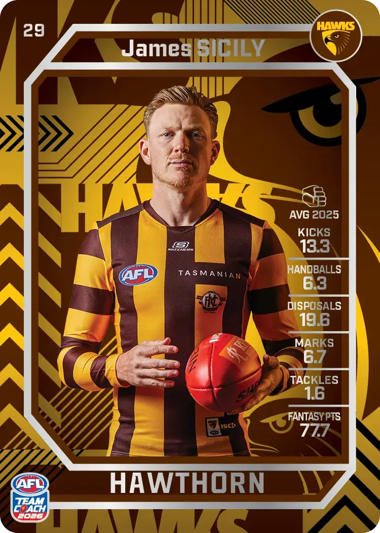 2026 Teamcoach AFL Silver 29 James Sicily