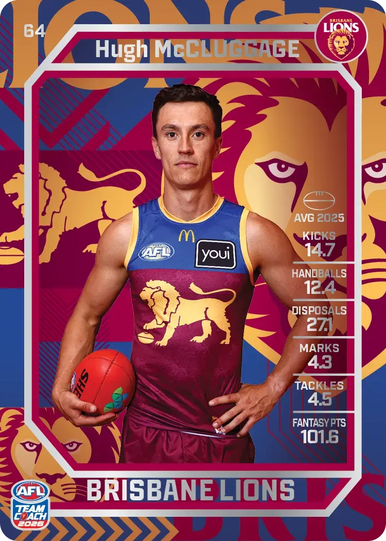2026 Teamcoach AFL Silver 64 Hugh McCluggage