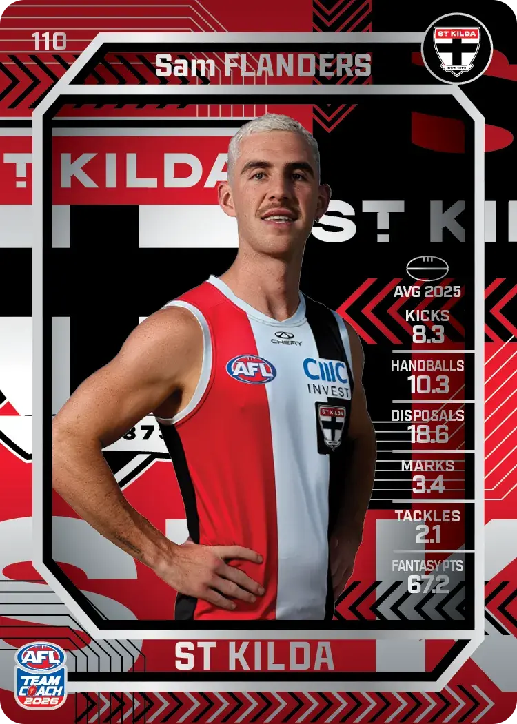 2026 Teamcoach AFL Silver #110 Sam Flanders