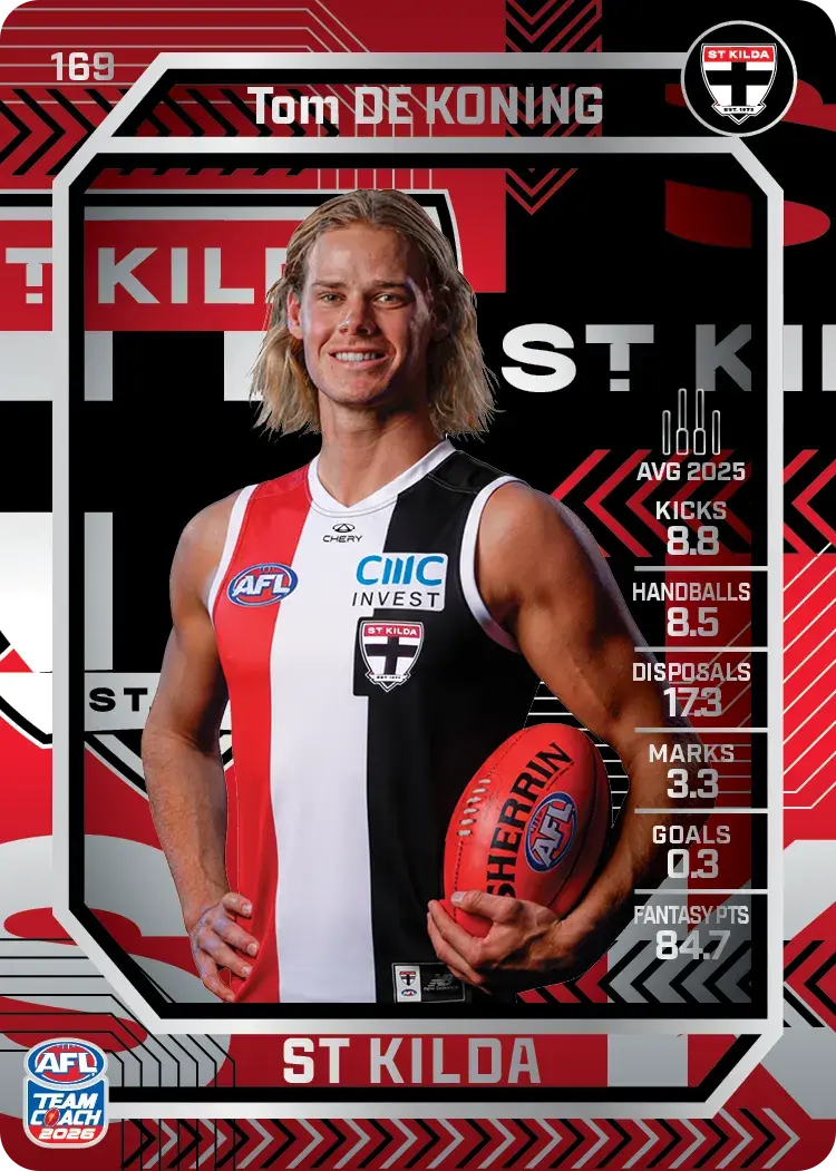 2026 Teamcoach AFL Silver #169 Tom De Koning