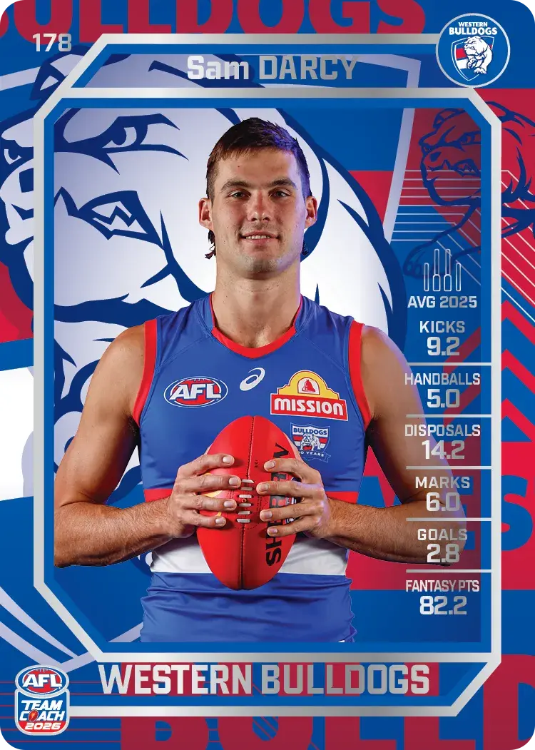 2026 Teamcoach AFL Silver #178 Sam Darcy