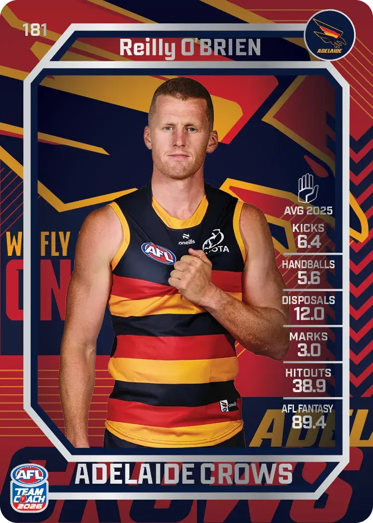 2026 Teamcoach AFL Silver #181 Reilly O'Brien