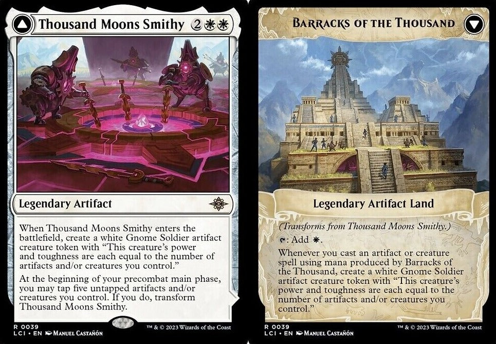 2023 MAGIC THE GATHERING THE LOST CAVERNS OF IXALAN THOUSAND MOONS SMITHY # R 0039 LEGENDARY ARTIFACT CARD
