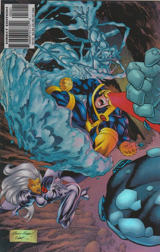 X-MEN # 50 ONSLAUGHT VARIANT FOIL WRAP AROUND MARVEL COMIC BOOK 1996