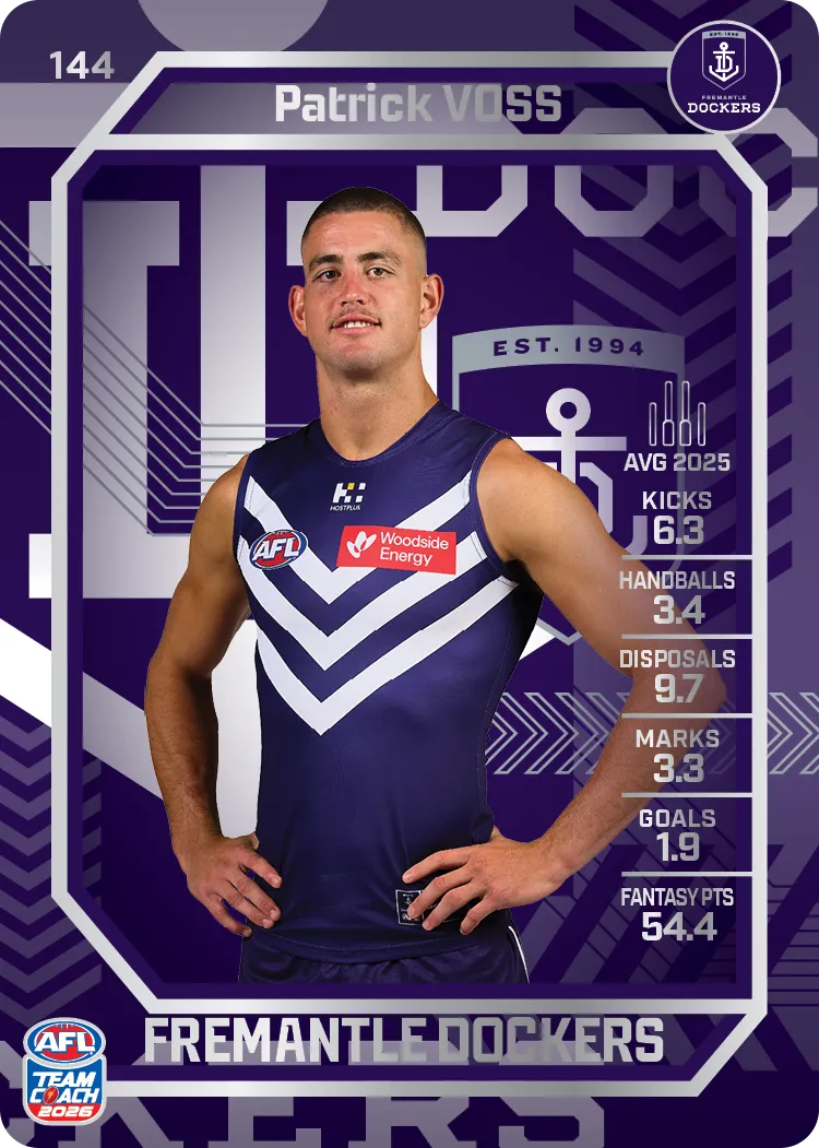 2026 Teamcoach AFL Silver #144 Patrick Voss