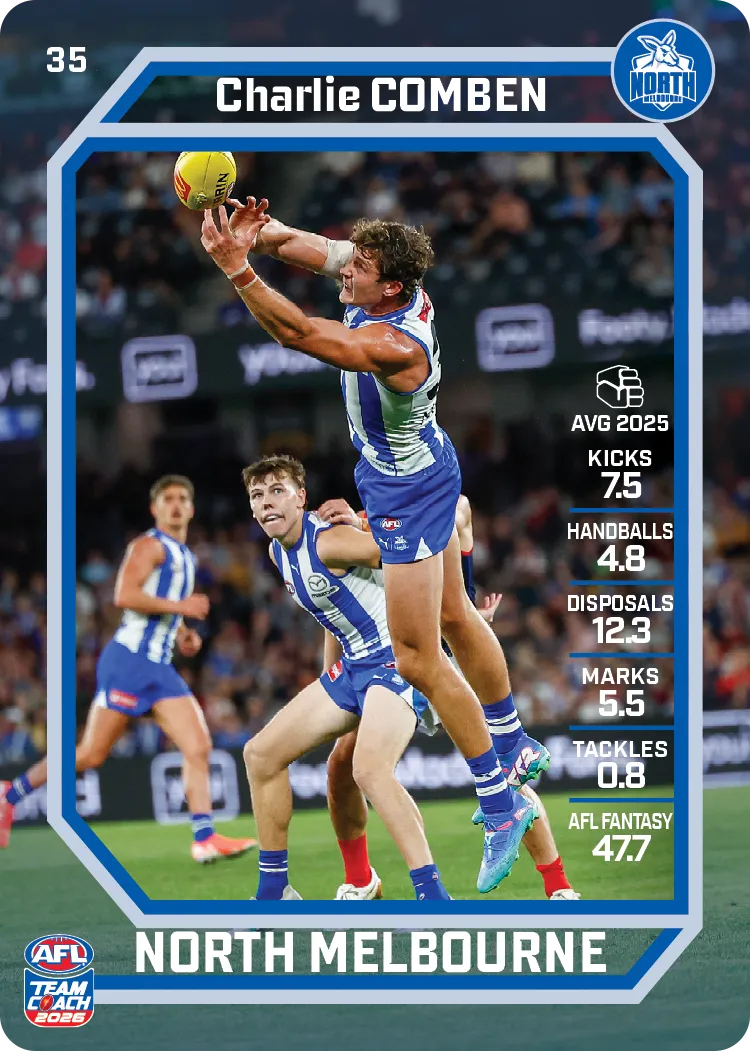 2026 Teamcoach AFL Base #35 Charlie Comben
