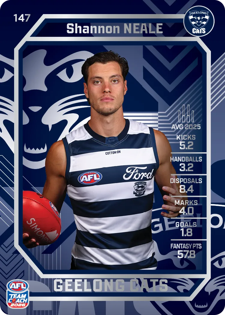 2026 Teamcoach AFL Silver #147 Shannon Neale