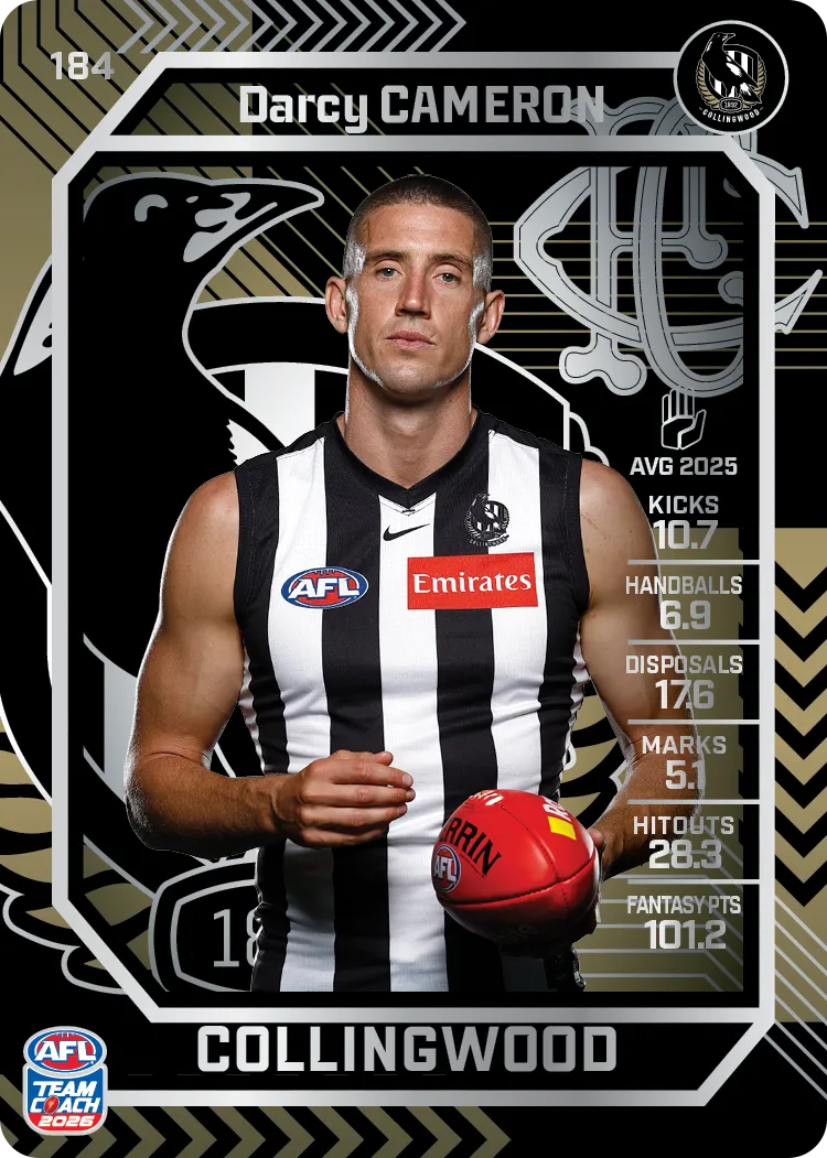 2026 Teamcoach AFL Silver #184 Darcy Cameron