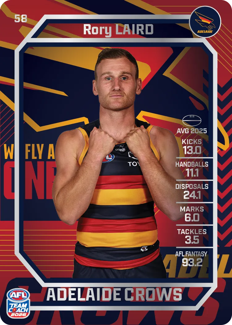 2026 Teamcoach AFL Silver 58 Rory Laird