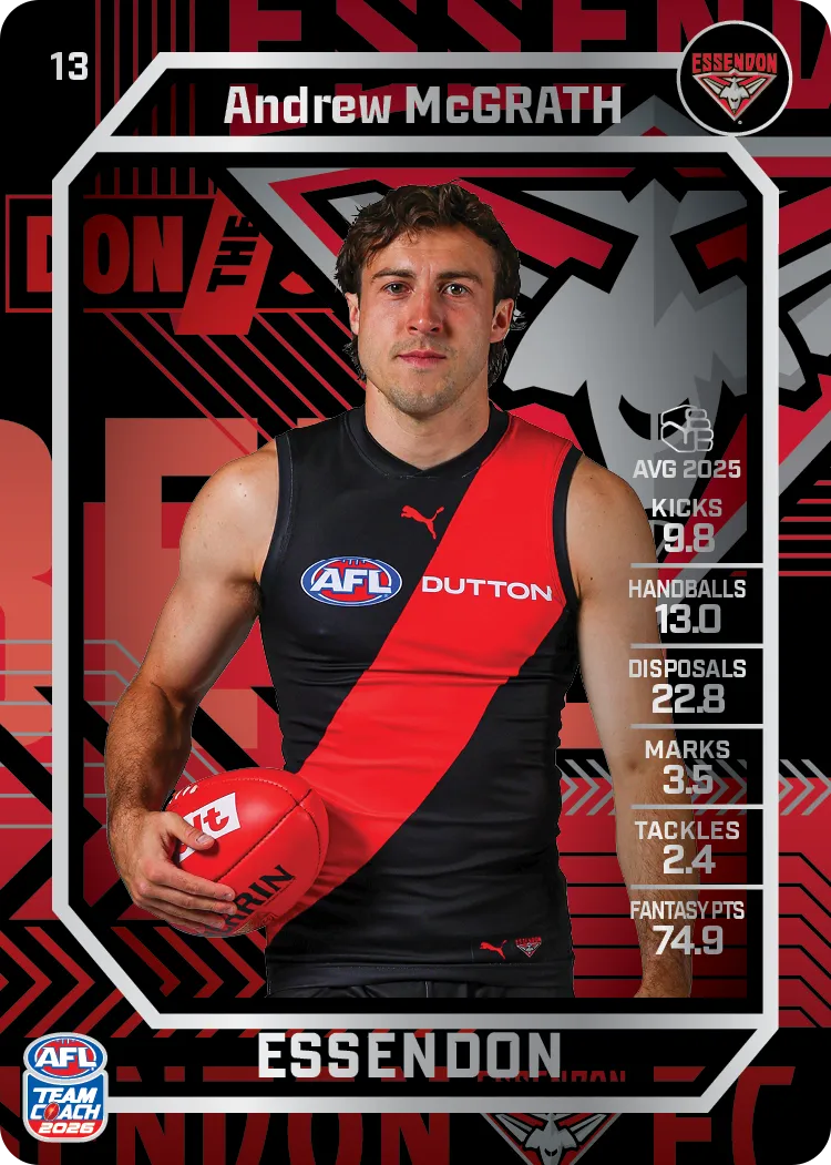 2026 Teamcoach AFL Silver 13 Andrew McGrath