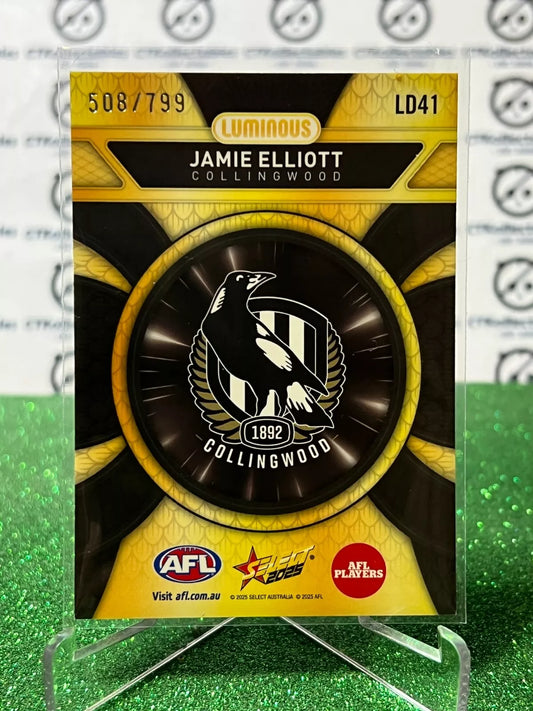 2025 AFL SELECT FOOTY STARS JAMIE ELLIOTT # LD41 DRAGON SCALE /799 COLLINGWOOD MAGPIES CARD