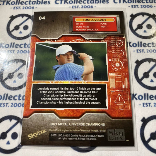 2021 Skybox Metal Universe Champions Tom Lovelady base #84 Golf