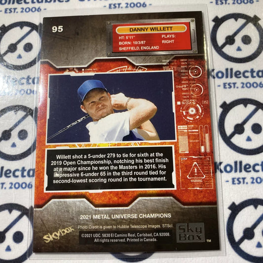 2021 Skybox Metal Universe Champions Danny Willett base #95 Golf